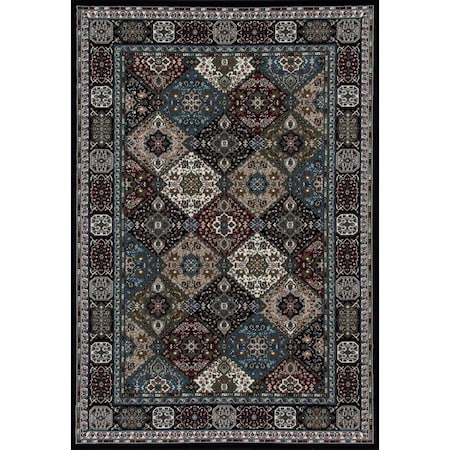 Art Carpet 11 X 15 Ft. Kensington Collection Patchwork Woven Area Rug, Black 841864103940